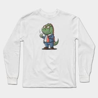 Dino Enterpreneur Long Sleeve T-Shirt